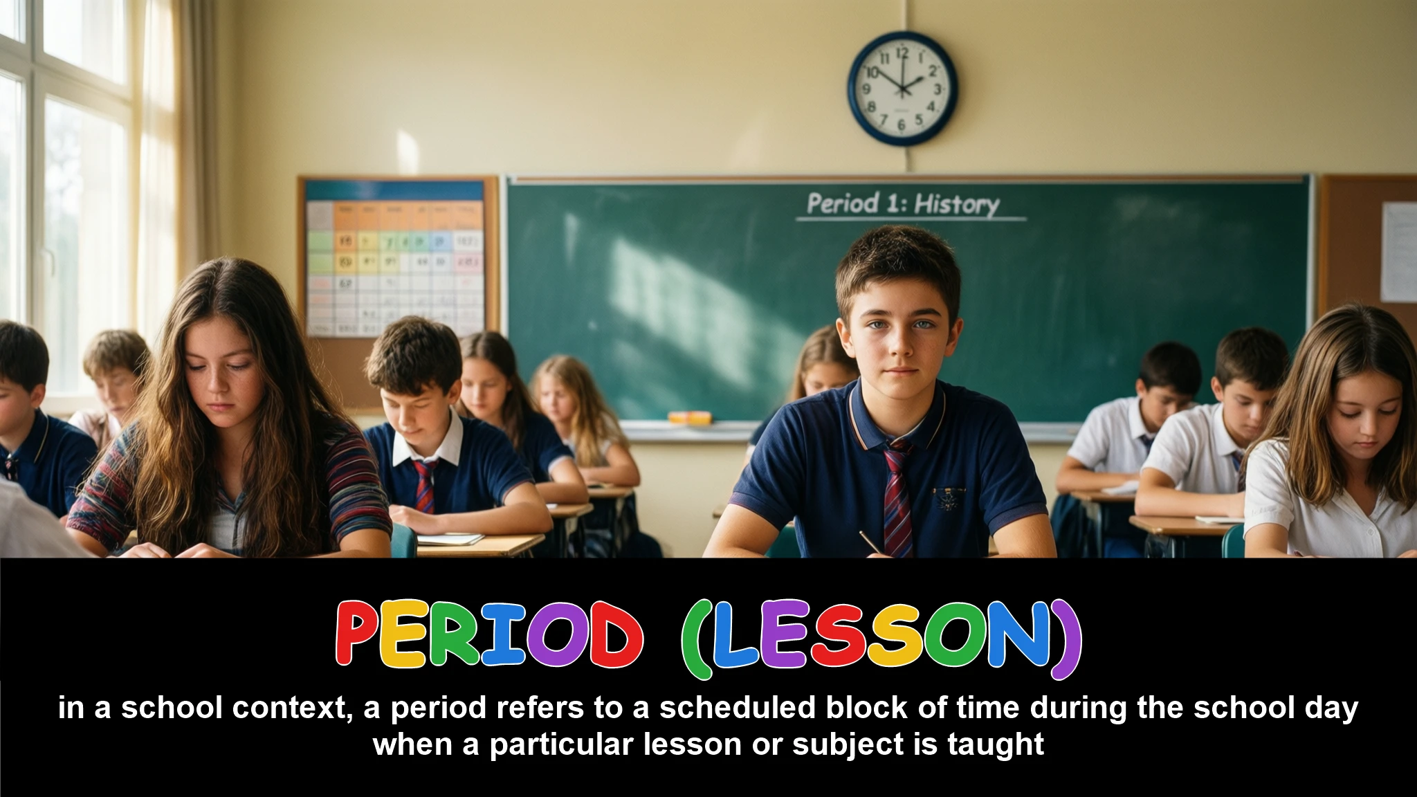 English Illustration for period (lesson)